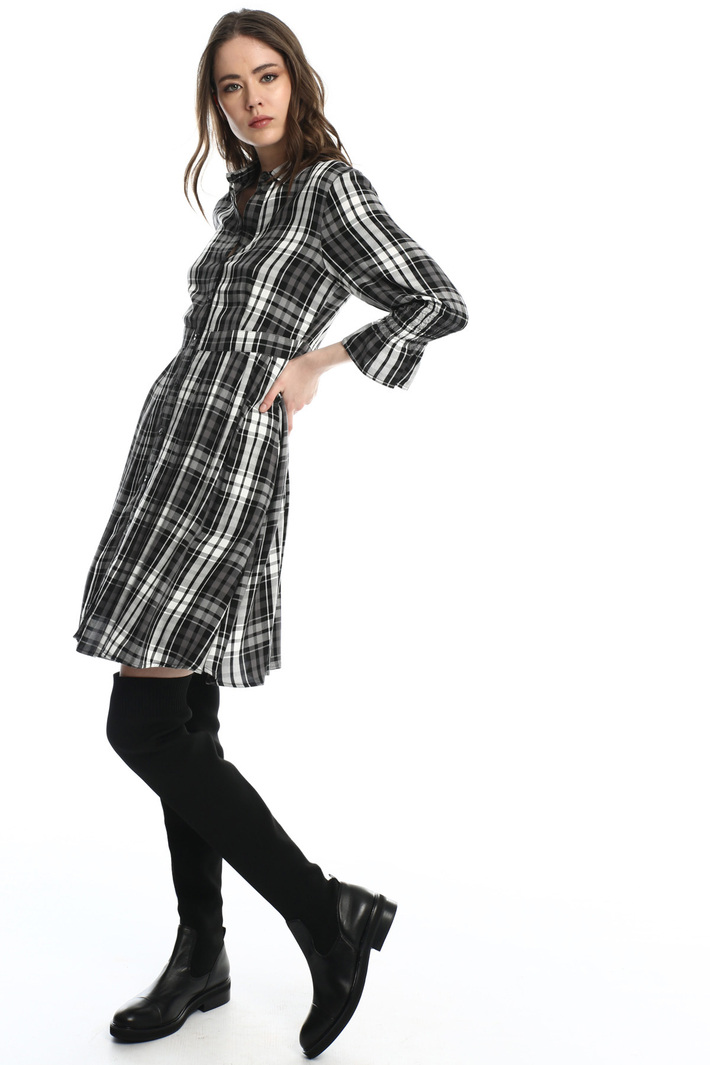 Check flannel shirt dress Intrend Check flannel shirt dress Intrend