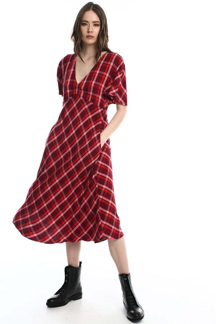Yarn dyed flannel dress Intrend Yarn dyed flannel dress Intrend