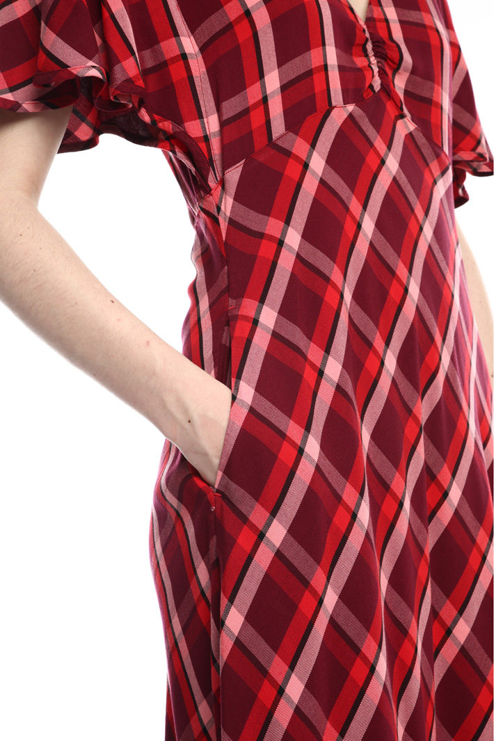 Yarn dyed flannel dress Intrend Yarn dyed flannel dress Intrend