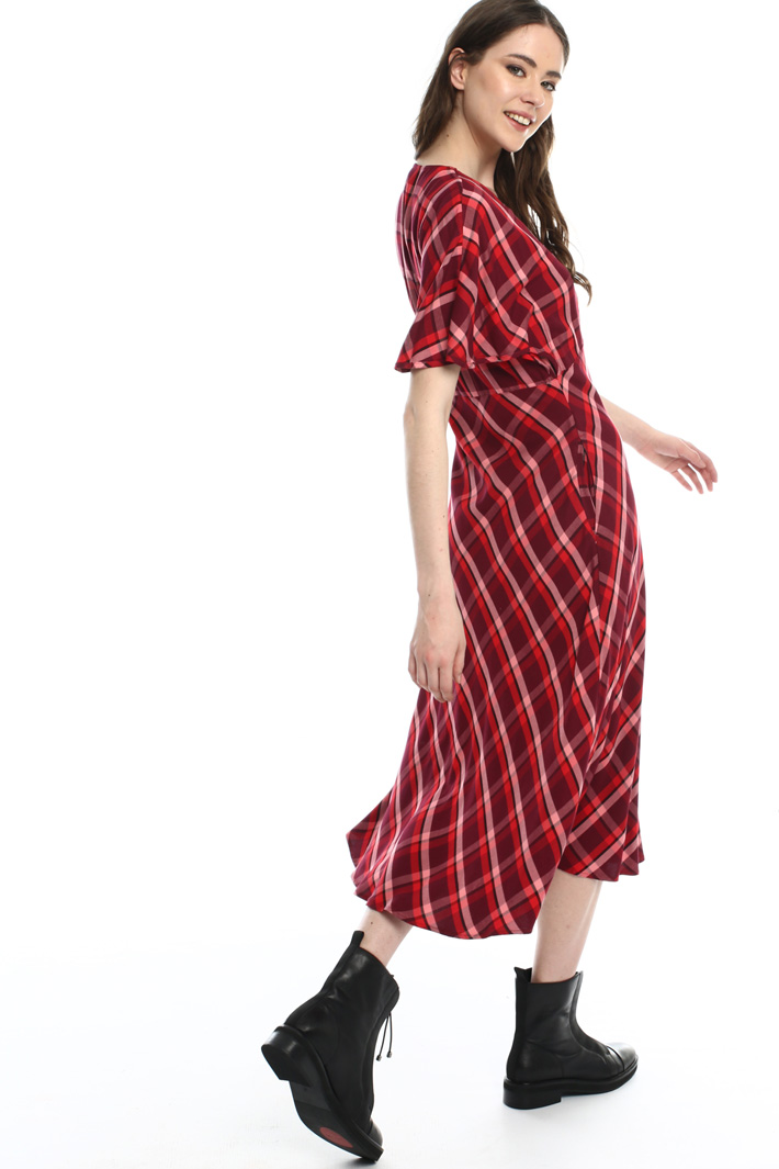 Yarn dyed flannel dress Intrend Yarn dyed flannel dress Intrend