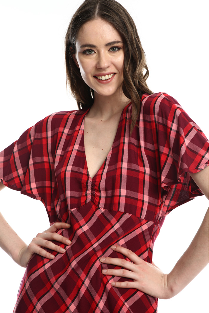 Yarn dyed flannel dress Intrend Yarn dyed flannel dress Intrend