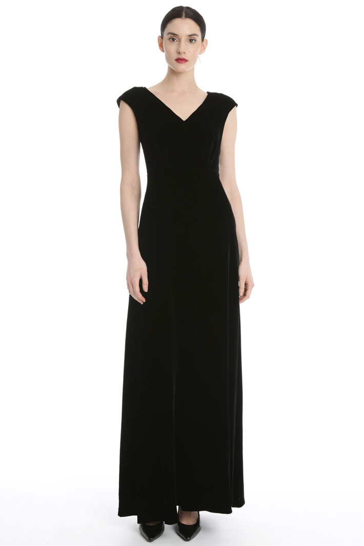 Long velvet dress Intrend Long velvet dress Intrend