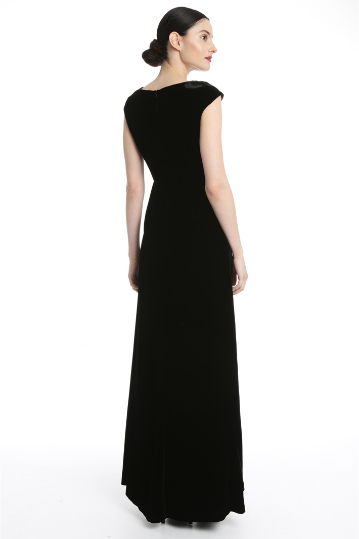Long velvet dress Intrend Long velvet dress Intrend