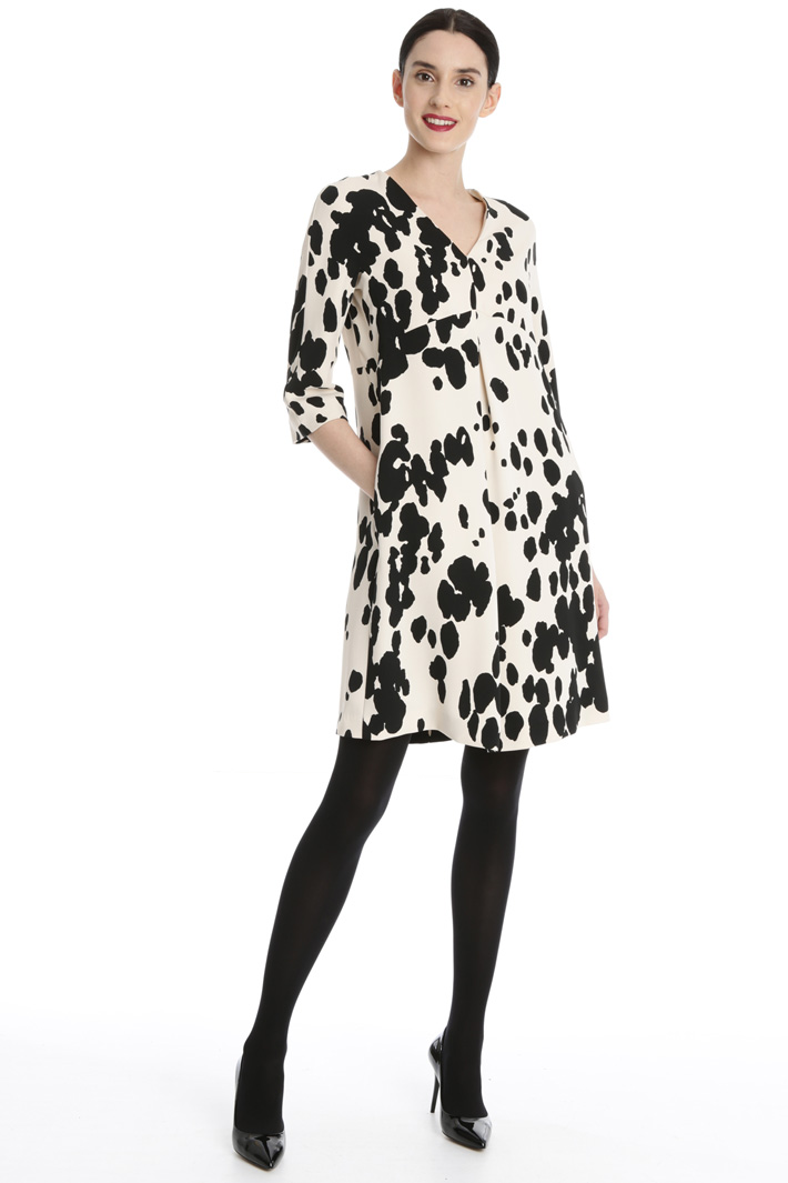 Printed cady dress Intrend Printed cady dress Intrend