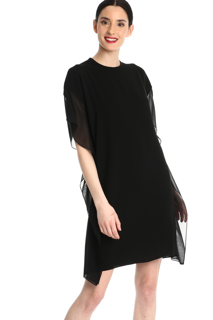 Silk georgette and cady dress Intrend Silk georgette and cady dress Intrend