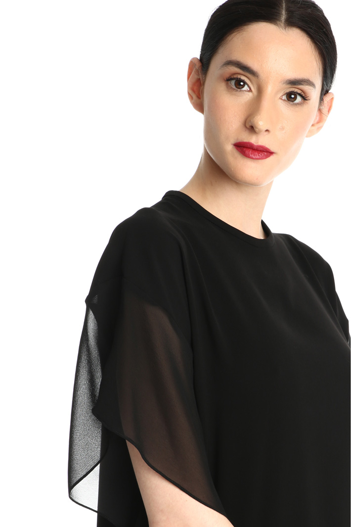 Silk georgette and cady dress Intrend Silk georgette and cady dress Intrend