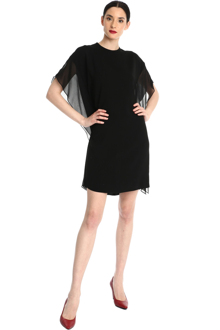 Silk georgette and cady dress Intrend Silk georgette and cady dress Intrend