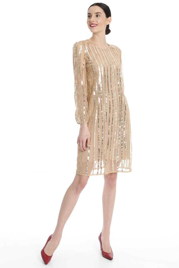 Sequin tulle dress Intrend Sequin tulle dress Intrend
