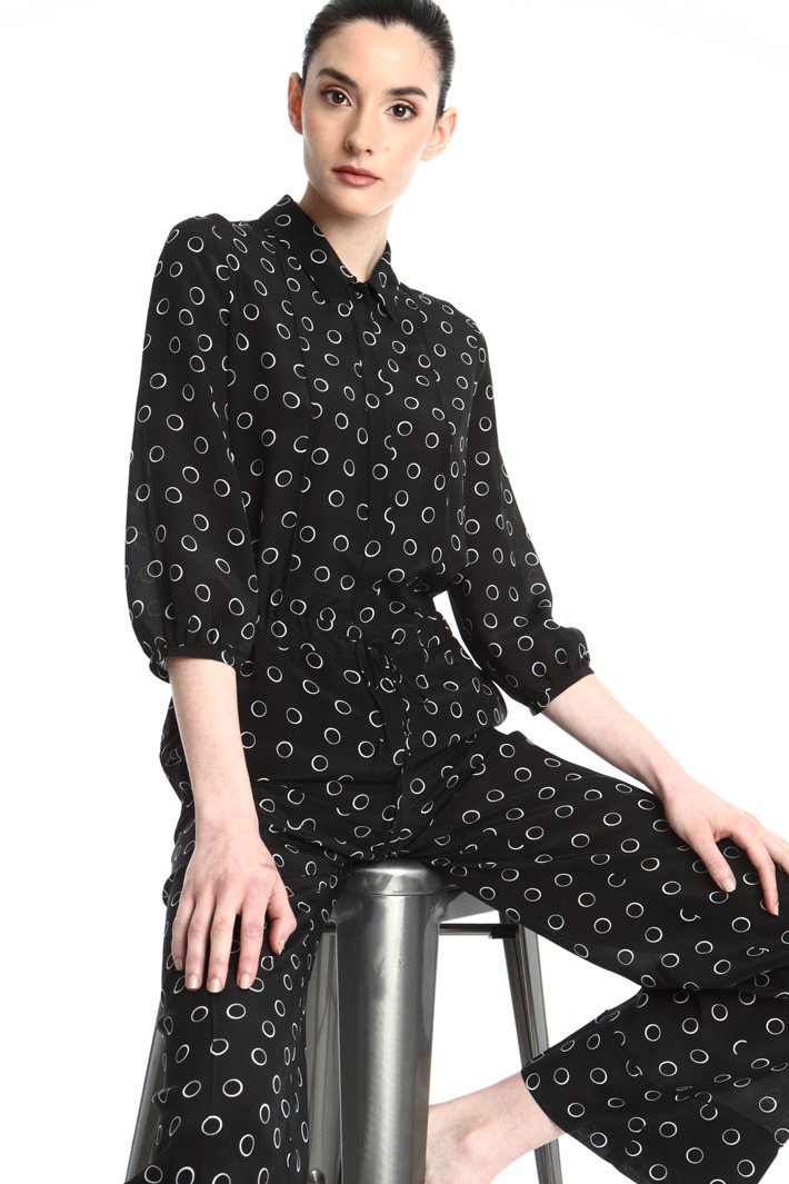 Silk crepe de chine jumpsuit Intrend Silk crepe de chine jumpsuit Intrend
