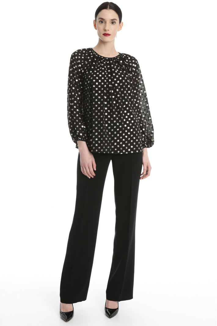 Glitter georgette blouse Intrend Glitter georgette blouse Intrend