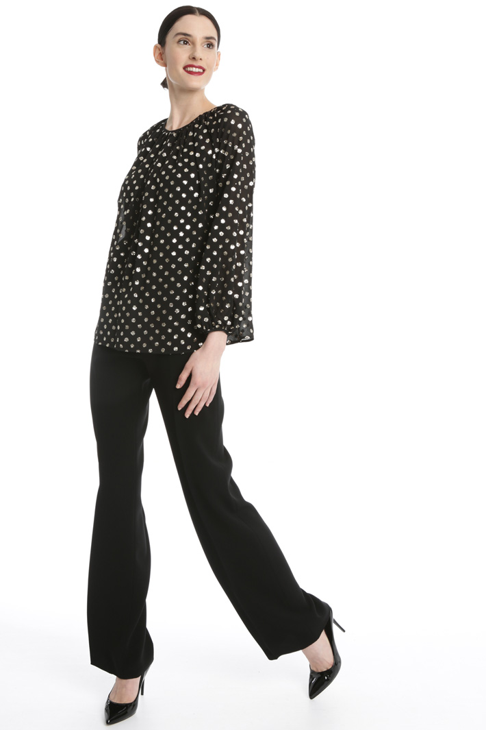 Glitter georgette blouse Intrend Glitter georgette blouse Intrend