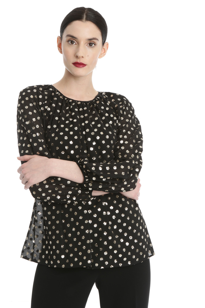 Glitter georgette blouse Intrend Glitter georgette blouse Intrend