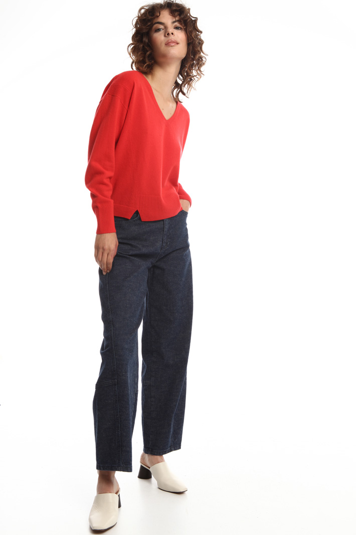 V-neck cashmere blend sweater Intrend V-neck cashmere blend sweater Intrend