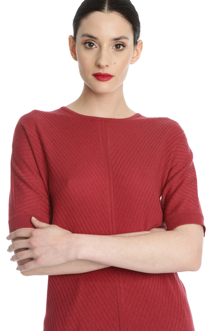 Silk short sleeve sweater Intrend Silk short sleeve sweater Intrend