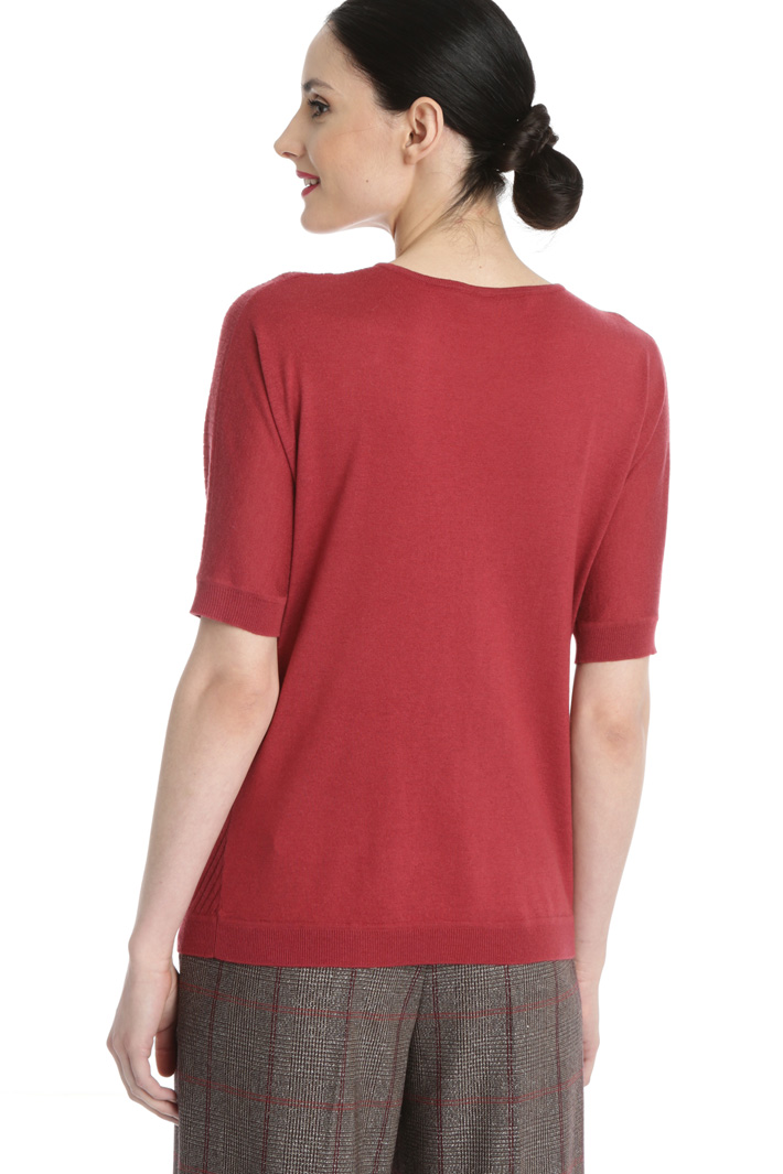 Silk short sleeve sweater Intrend Silk short sleeve sweater Intrend