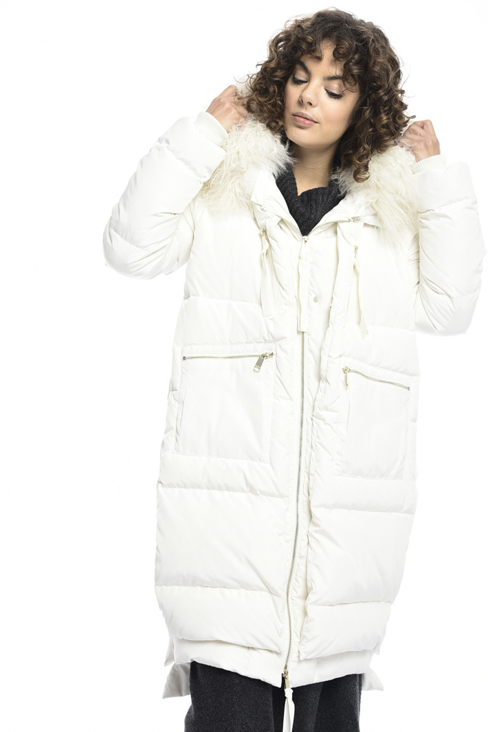 Mongolian fur trim coat Intrend Mongolian fur trim coat Intrend