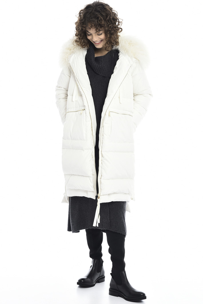 Mongolian fur trim coat Intrend Mongolian fur trim coat Intrend