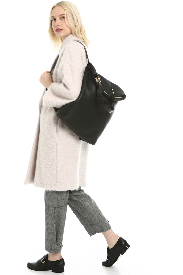 Faux-leather backpack Intrend Faux-leather backpack Intrend