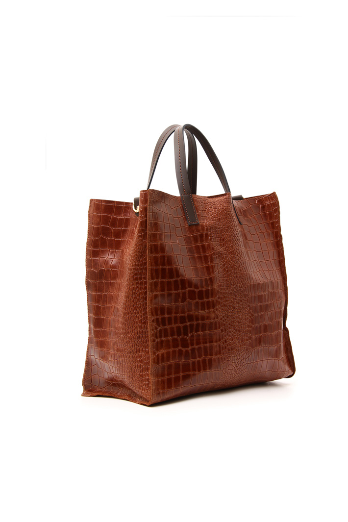 Shopping bag in leather Intrend Shopping bag in leather Intrend