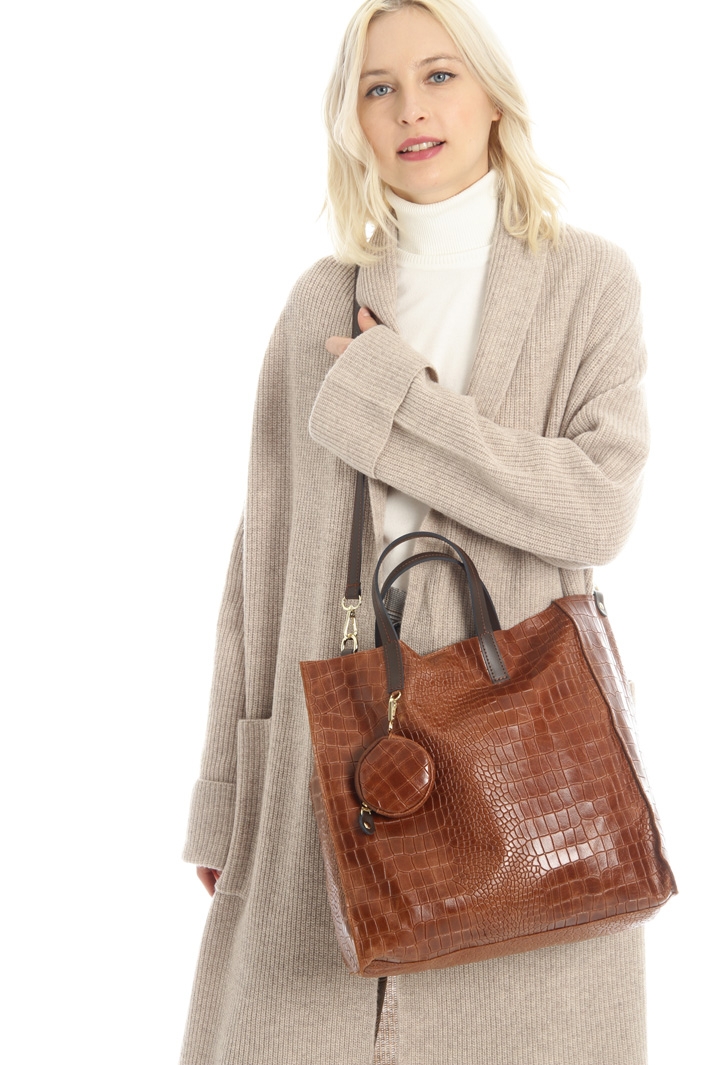Shopping bag in leather Intrend Shopping bag in leather Intrend