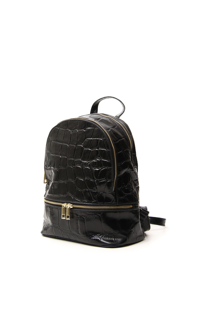 Crocodile print backpack Intrend Crocodile print backpack Intrend
