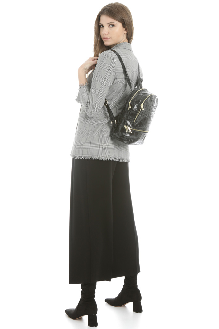Crocodile print backpack Intrend Crocodile print backpack Intrend