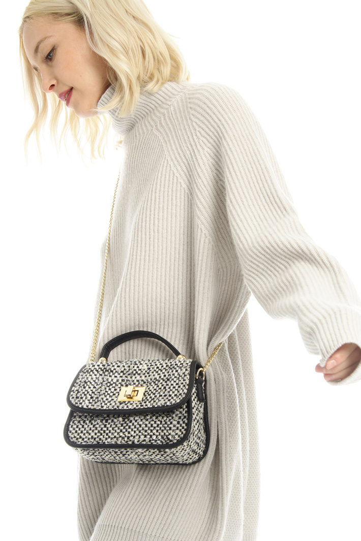 Borsa in tweed e similpelle Intrend Borsa in tweed e similpelle Intrend