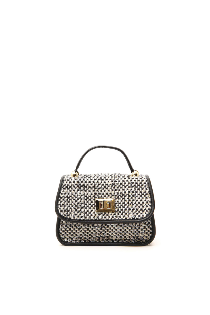 Borsa in tweed e similpelle Intrend Borsa in tweed e similpelle Intrend