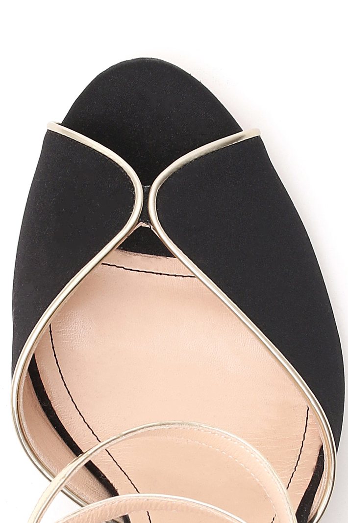 Satin and leather sandals Intrend Satin and leather sandals Intrend