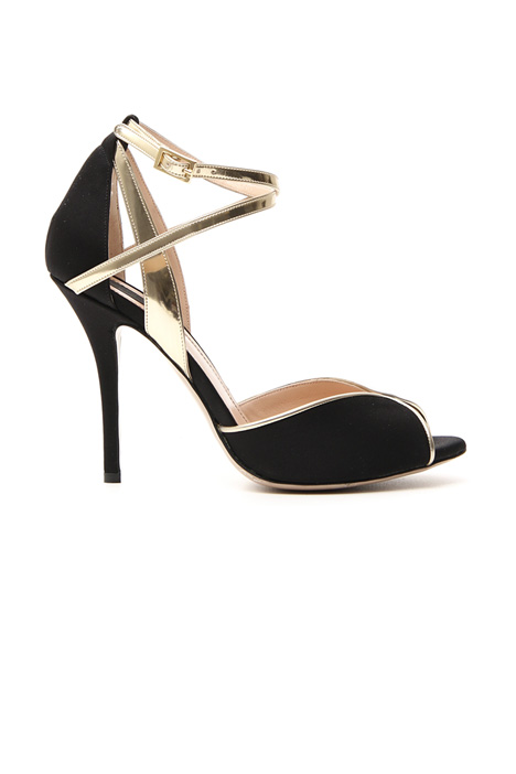 Satin and leather sandals Intrend