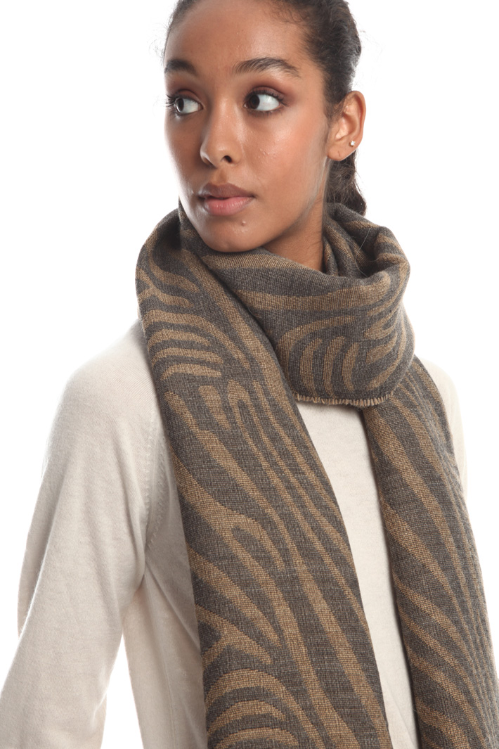 Wool and alpaca scarf Intrend Wool and alpaca scarf Intrend
