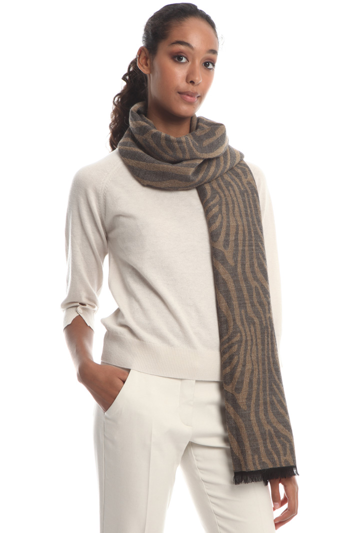 Wool and alpaca scarf Intrend Wool and alpaca scarf Intrend