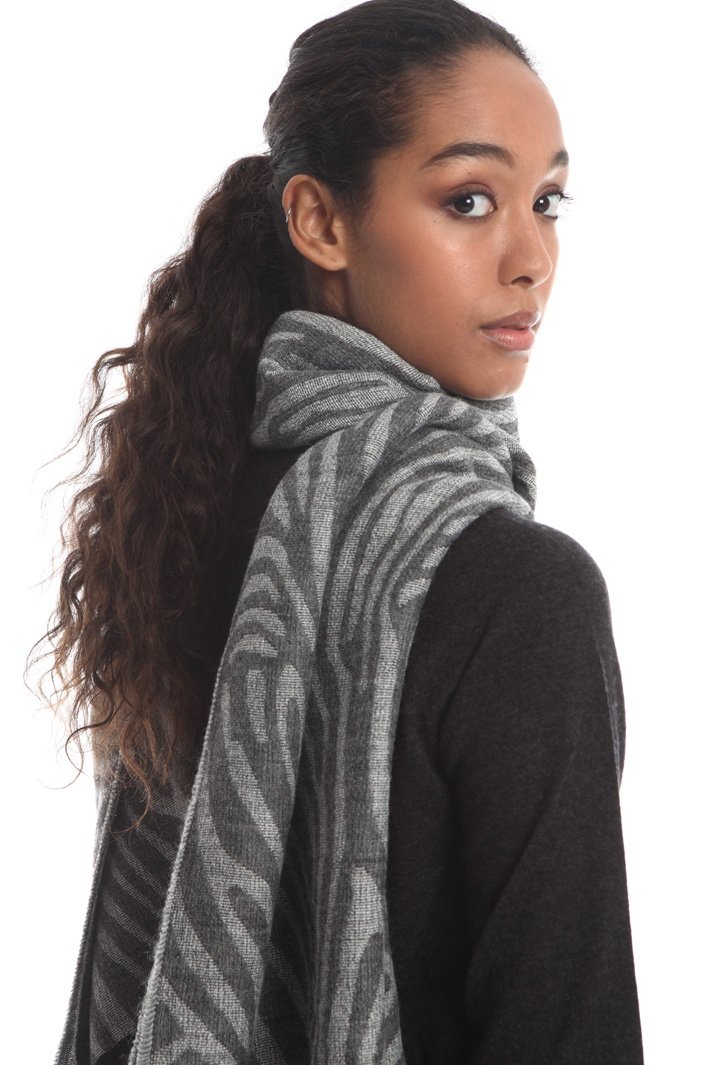 Wool and alpaca scarf Intrend Wool and alpaca scarf Intrend