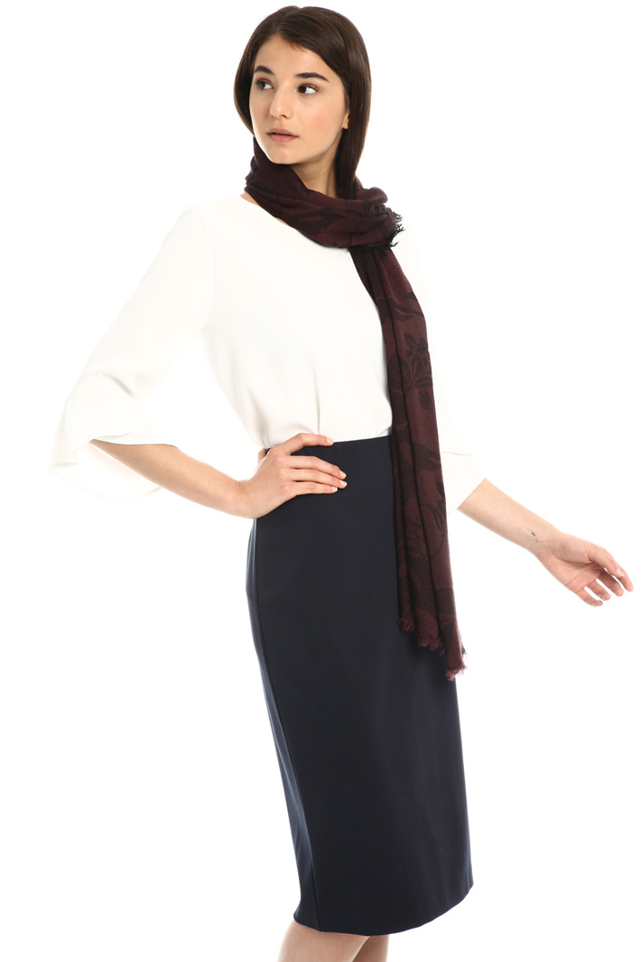 Wool blend scarf Intrend Wool blend scarf Intrend