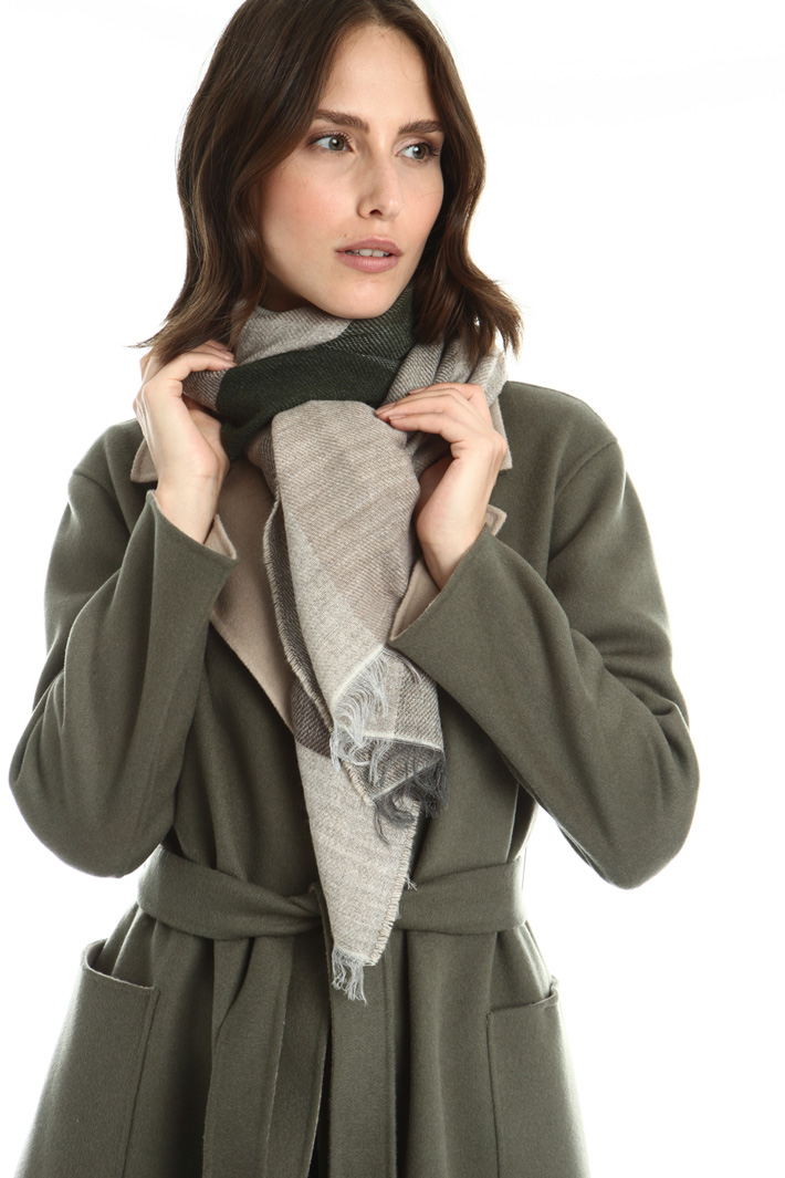 Wool and alpaca scarf Intrend Wool and alpaca scarf Intrend