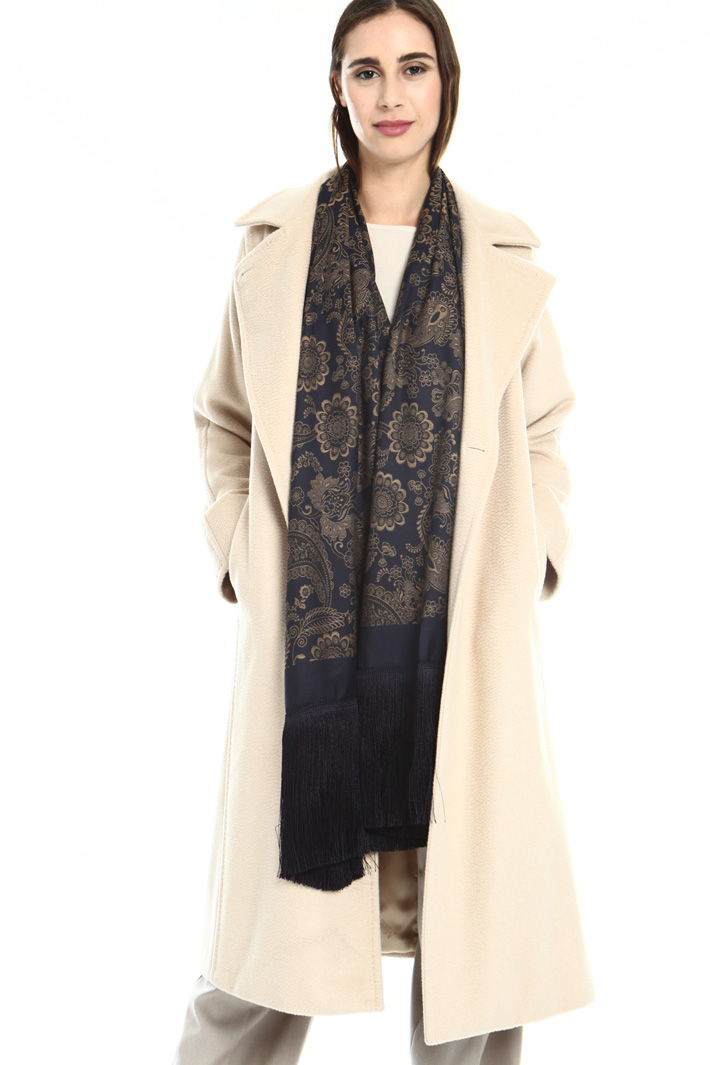 Fringed jacquard stole Intrend Fringed jacquard stole Intrend