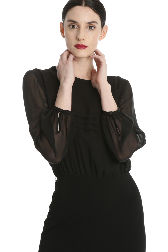 Silk georgette and jersey dress Intrend Silk georgette and jersey dress Intrend