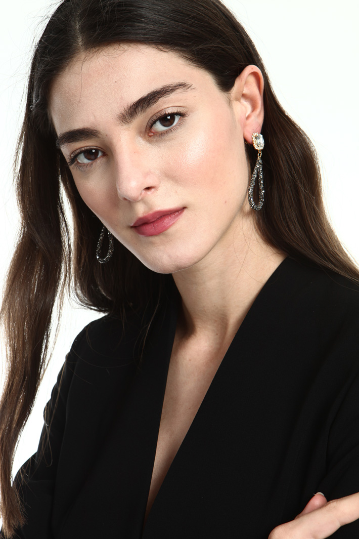 Glass earrings Intrend Glass earrings Intrend