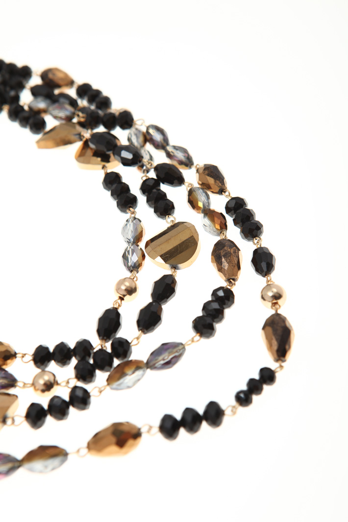 Multi-row bead necklace Intrend Multi-row bead necklace Intrend