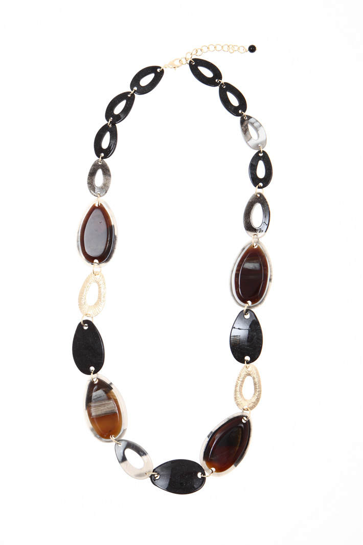 Long resin necklace Intrend Long resin necklace Intrend