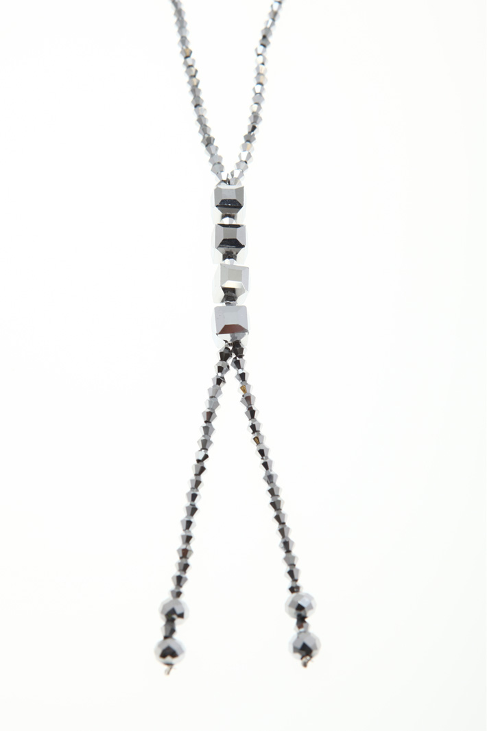 Long glass necklace Intrend Long glass necklace Intrend