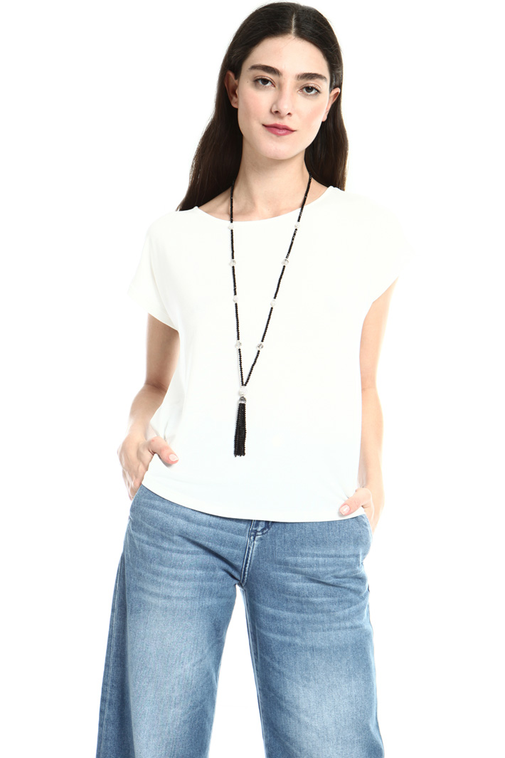 Fringed pendant necklace Intrend Fringed pendant necklace Intrend