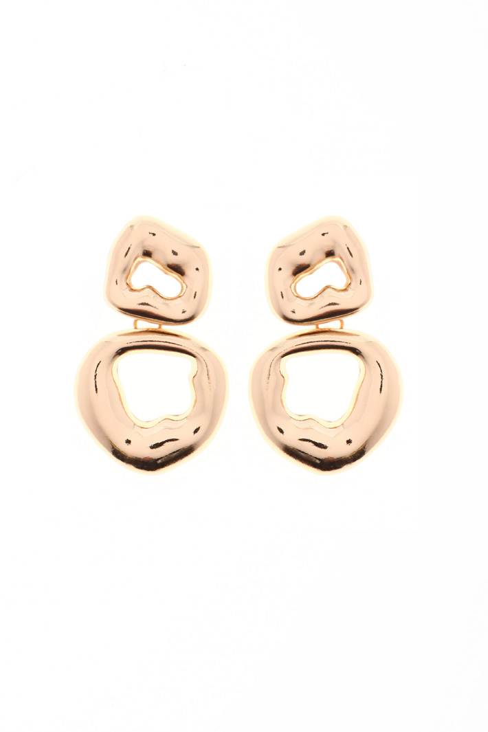 Metal pendant earrings Intrend Metal pendant earrings Intrend