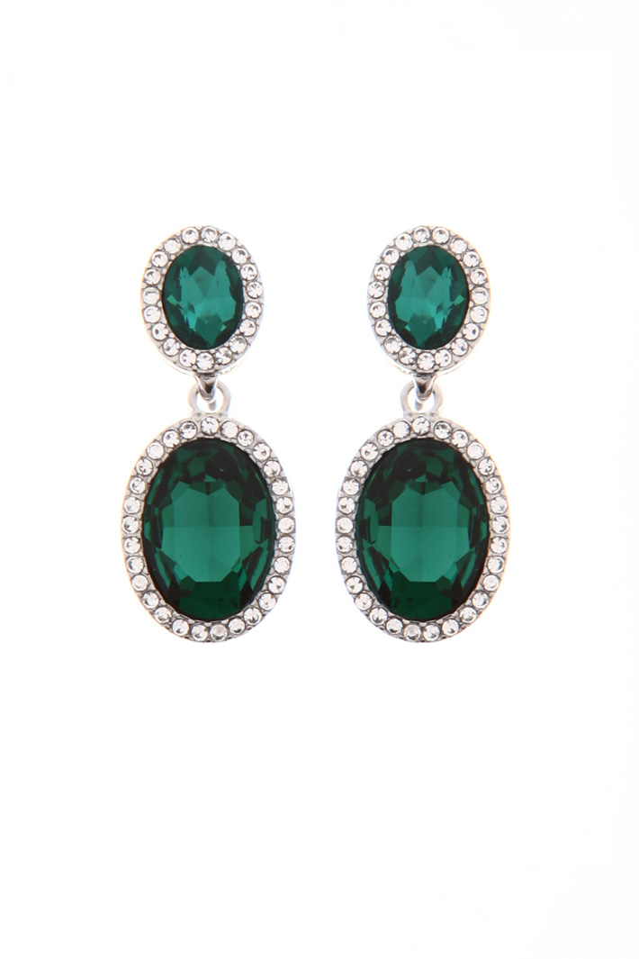 Rhinestone drop earrings Intrend Rhinestone drop earrings Intrend