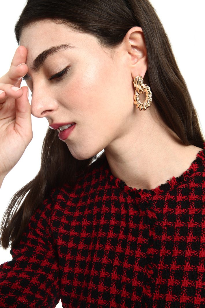 Metal earrings Intrend Metal earrings Intrend