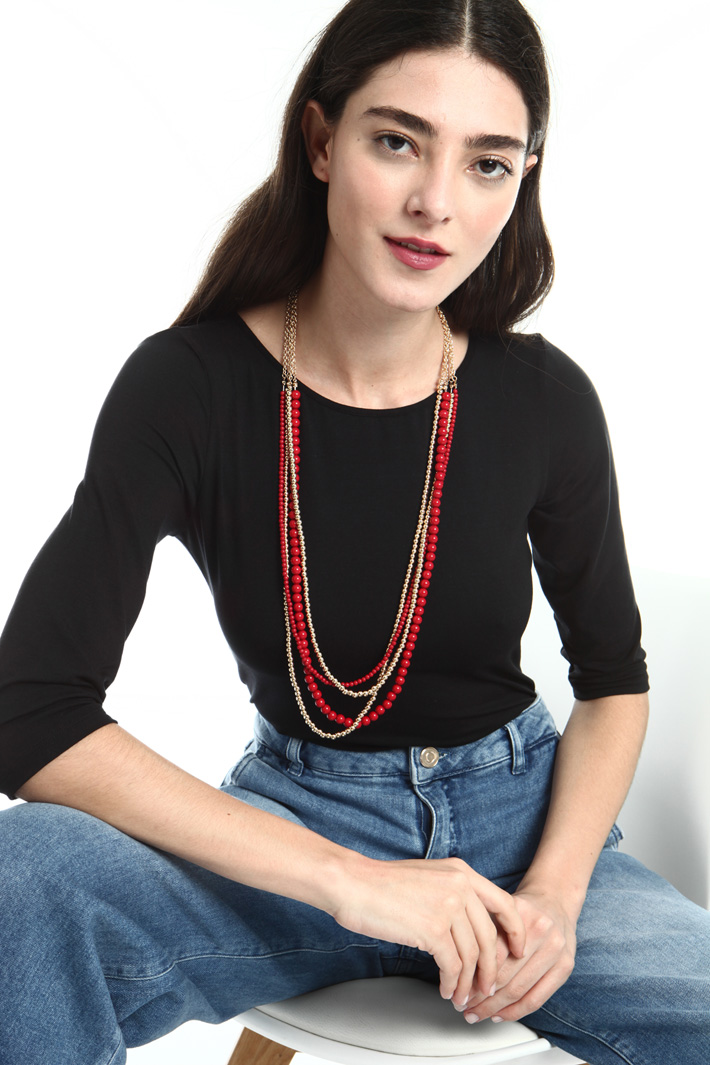 Bead necklace Intrend Bead necklace Intrend
