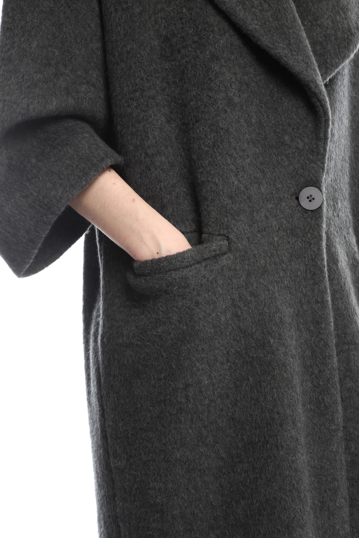 Teddy coat, grey | Intrend