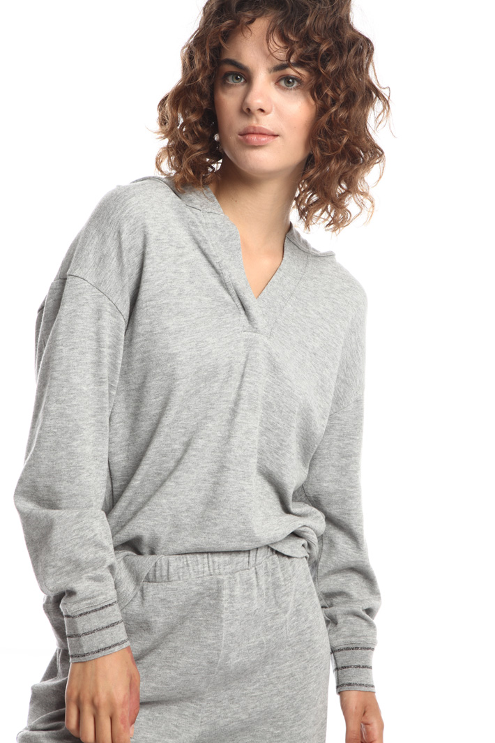 Felpa di jersey con cappuccio Intrend Felpa di jersey con cappuccio Intrend
