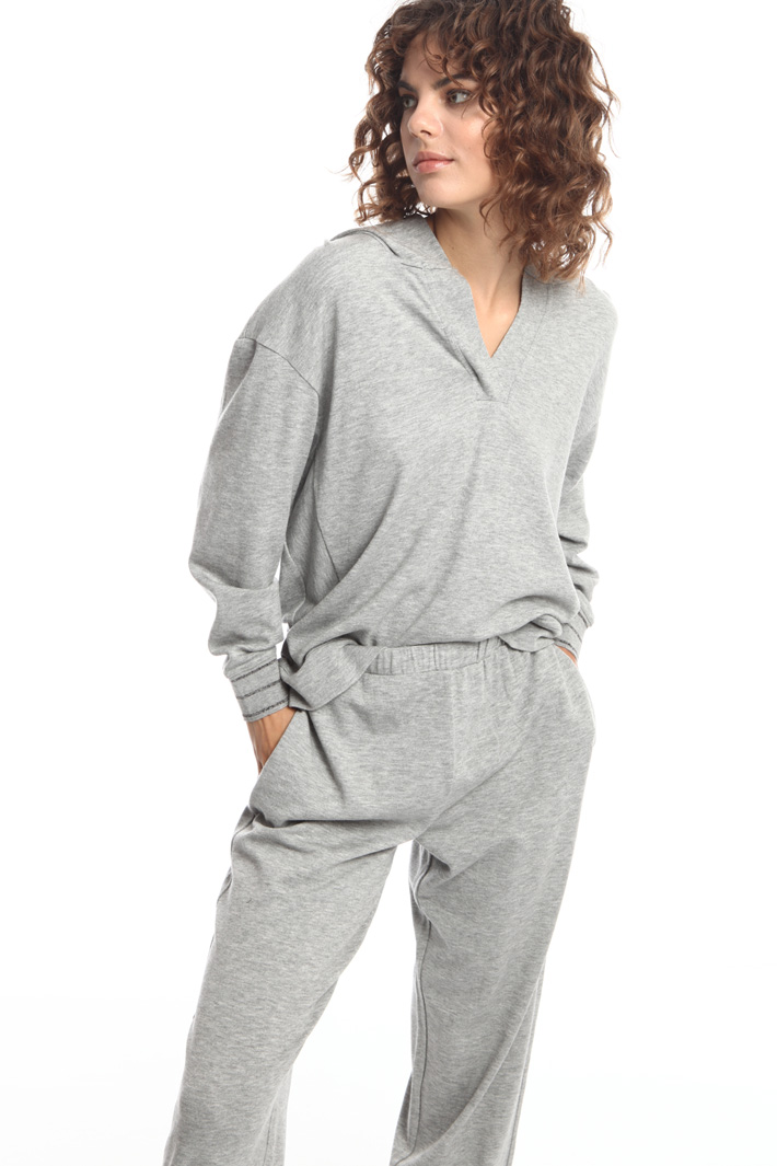 Felpa di jersey con cappuccio Intrend Felpa di jersey con cappuccio Intrend