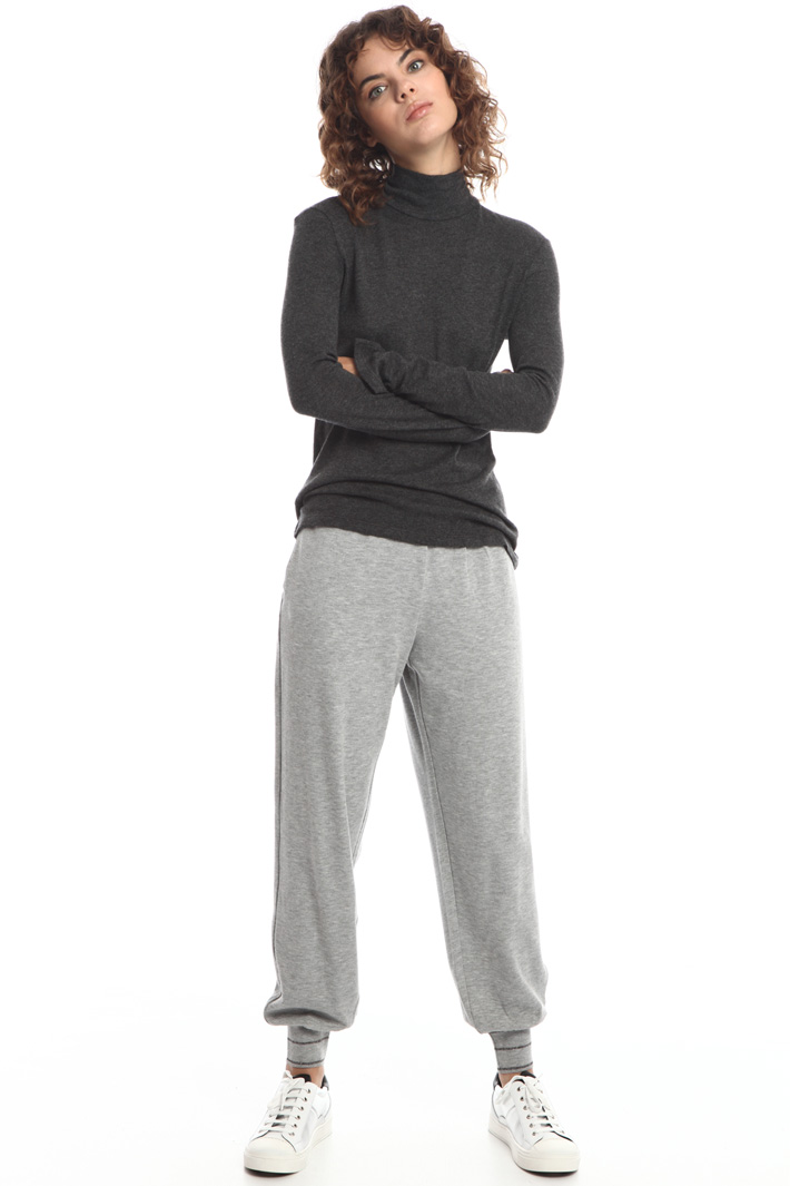 Wool blend top with bow-neck Intrend Wool blend top with bow-neck Intrend